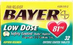 Bayer Low Dose low dose pain reliever, 81 mg Center Front Picture