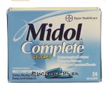 Midol Complete pain reliever, gelcaps Center Front Picture