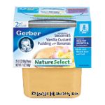 Gerber 2nd Foods Baby Food Vanilla Custard Pudding 3.5 Oz Center Front Picture