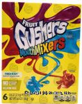 Fruit Gushers MouthMixers punch berry flavored fruit gusher snacks, 6 pk., box Center Front Picture