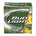 Bud Light Lime light beer with natural lime flavor, 12-fl. oz. glass bottles Center Front Picture