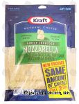 Kraft Natural Cheese finely shredded mozzarella cheese Center Front Picture