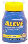 Aleve  naproxen sodium tablets, 220-mg, pain reliver / fever reducer, caplets Center Front Picture