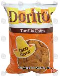 Doritos  taco flavor tortilla chips Center Front Picture
