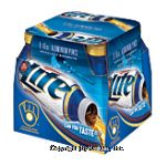 Miller Lite domestic beer, 9 16-fl. oz. aluminum bottles Center Front Picture