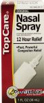 Top Care  original nasal spray, 12 hour relief, congestion relief Center Front Picture