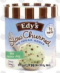 Edy's Slow Churned Mint Chocolate Chip light ice cream Center Front Picture