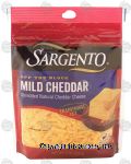 Sargento(R) Off the Block mild cheddar traditional cut shredded cheese, 2-cups Center Front Picture