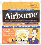 Airborne  dietary supplement, helps body fight germs, zesty orange flavored Center Front Picture