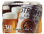 Stroh's  light beer 30 12-fl. oz. cans Center Front Picture