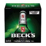 Beck's Beer 12 Oz Center Front Picture