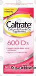 Caltrate&nbsp;for Bone & Colon Health&nbsp;600+d, calcium supplement Center Front Picture