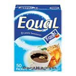 Equal&nbsp;&nbsp;50 sweetener packets 0 calories Center Front Picture