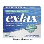 Ex-lax&nbsp;Stimulant Laxative&nbsp;Maximum Strength Pills Center Front Picture
