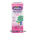 Benadryl&nbsp;Allergy Medicine&nbsp;Children's Cherry Liquid Center Front Picture