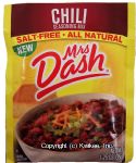 Mrs Dash  chili seasoning mix, salt-free, all natural Center Front Picture
