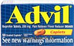 Advil&nbsp;&nbsp;pain reliever/fever reducer, ibuprofen caplets, 200 mg Center Front Picture