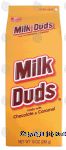 Milk Duds  milk chocolate covered caramels Center Front Picture