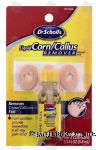 Dr Scholl's&nbsp;&nbsp;liquid corn/callus remover, salicylic acid, 3 pads and liquid drop dispenser Center Front Picture