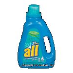 All&nbsp;Laundry Detergent Liquid&nbsp;2X Ultra Fresh Rain 32 Loads Center Front Picture
