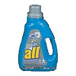 All&nbsp;Laundry Detergent Liquid&nbsp;2X Ultra High Efficiency 32 Loads Center Front Picture