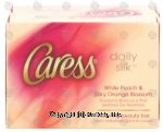 Caress&nbsp;Daily&nbsp;silkening beauty bar, white peach & silky orange blossom Center Front Picture