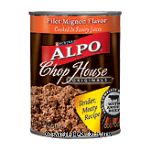ALPO Wet Chop House Originals filet mignon flavor cooked in savory juices Center Front Picture