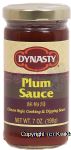 Dynasty&nbsp;&nbsp;plum sauce; chinese style cooking & dipping sauce Center Front Picture
