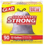 Glad&nbsp;&nbsp;13 gallon tall kitchen bags Center Front Picture