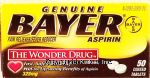 Bayer&nbsp;&nbsp;pain reliever/ fever reducer, 325 mg Center Front Picture