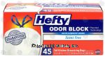 Hefty Odor Block tall kitchen drawstring bags, 13 gallon, scent free Center Front Picture