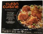 Stouffer's&nbsp;Lean Cuisine&nbsp;marketplace; orange chicken w/roasted almonds, edamame and rice Center Front Picture