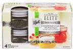 Ball&nbsp;Collection Elite&nbsp;16 oz wide mouth contemporary styled glass preserving jars with elegant platinum lids with bands Center Front Picture