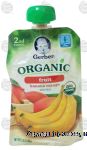 Gerber&nbsp;Organic&nbsp;banana mango baby food, stage 2 Center Front Picture
