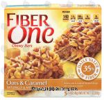 Fiber One&nbsp;&nbsp;oats & caramel chewy granola bars Center Front Picture