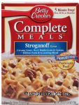 Betty Crocker&nbsp;Complete Meals&nbsp;stroganoff flavor, creamy sauce, beef, mushrooms & onions, ribbon pasta & seasoning blend, 5 serving Center Front Picture