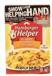 Betty Crocker Hamburger Helper cheddar cheese melt: pasta & naturally flavored sauce mix Center Front Picture