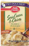 Betty Crocker&nbsp;&nbsp;sour cream & chives instant mashed potatoes two pouches Center Front Picture