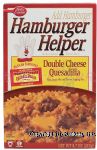 Betty Crocker&nbsp;Hamburger Helper&nbsp;double cheese quesadilla; rice, sauce mix and cheese topping mix, 5 1-cup servings, add hamburger Center Front Picture
