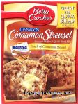 Betty Crocker&nbsp;&nbsp;cinnamon streusel premium muffin mix, add milk, egg & oil Center Front Picture