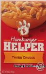 Betty Crocker&nbsp;Hamburger Helper&nbsp;three cheese: pasta and cheese suace mix, makes 5 1-cup servings Center Front Picture
