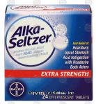 Alka Seltzer&nbsp;Extra Strength&nbsp;fast relief antacid & pain relief medicine for heartburn and acid indigestion Center Front Picture