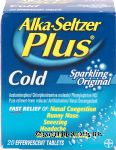 Alka Seltzer&nbsp;Plus&nbsp;cold medicine, effervescent tablets, sparkling original flavor Center Front Picture