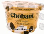 Chobani  coffee & cream greek yogurt, cup Center Front Picture