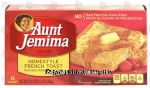 Aunt Jemima&nbsp;French Toast&nbsp;Homestyle Slices 6 Ct Center Front Picture
