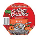 Breakstone's&nbsp;Cottage Cheese & Topping&nbsp;Cottage Doubles Peach Lowfat Center Front Picture