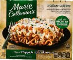Marie Callender's  italiano lasagna w/ ricotta cheese, frozen box Center Front Picture