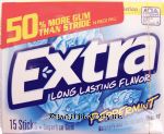 Extra  peppermint sugar free gum Center Front Picture