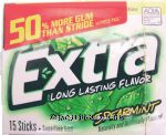 Extra  spearmint sugar free gum Center Front Picture