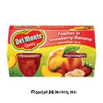 Del Monte&nbsp;Strawberry-Banana Flavored Peaches In Light Syrup&nbsp;4 Pk Center Front Picture